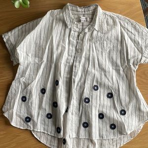 Embroidered Madewell summer top